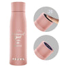 Self Cleaning UV Sterilizing Smart Water Bottle 750 ml | 316 Superior Insulated Stainless Steel | 6 Months Warranty | Temperature Display & Drink Reminder | Emmanuel - God With Us (Matthew 1:23) (Pink)