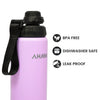 AHAVA 550ml Insulated Water Bottle | Premium Stainless Steel Water Bottle for School Children with Silicone boot