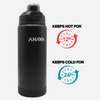 AHAVA 550ml Insulated Water Bottle | 12H Hot, 24H Cold | BPA-Free| Premium Stainless Steel Water Bottle for School Children with Silicone boot