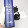 AHAVA Christian Gift Stainless Steel Hot Water Bottle | 750 ml | 2 Lids | Dishwasher Safe | 12hrs Hot, 24hrs Cold | I AM The Lord who Healeth thee | Exodus 15:26 (Estate Blue)