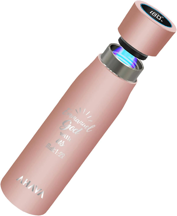 Self Cleaning UV Sterilizing Smart Water Bottle 500ml  316 Superior Insulated Stainless Steel  6 M